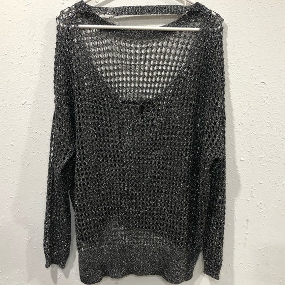 UNIF Glam Sheer See Through Sweater Top Sz XS - Picture 9 of 16
